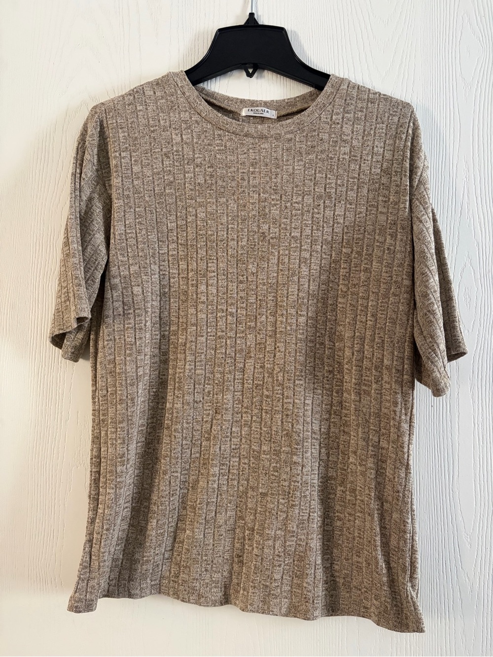 Women’s Short Sleeve Tee and biker shorts set-Taupe